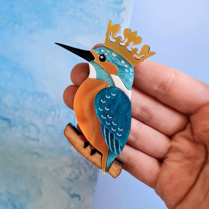 Kingfisher Brooch by Cherryloco Jewellery 4