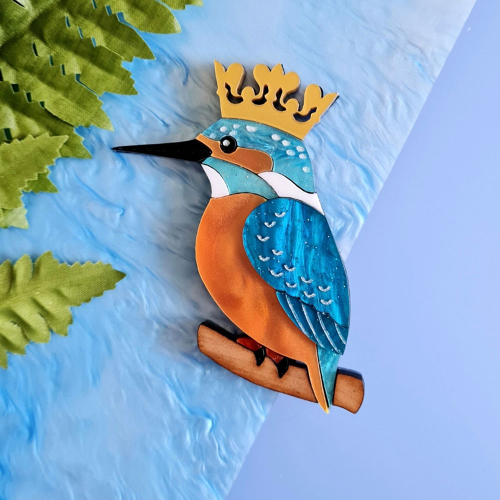 Kingfisher Brooch by Cherryloco Jewellery 2