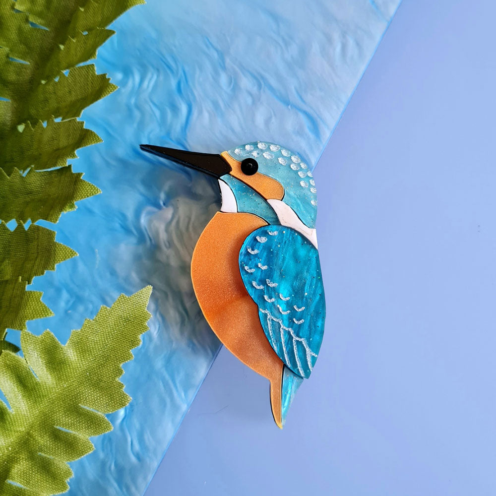 Kingfisher Pin Brooch by Cherryloco Jewellery 2