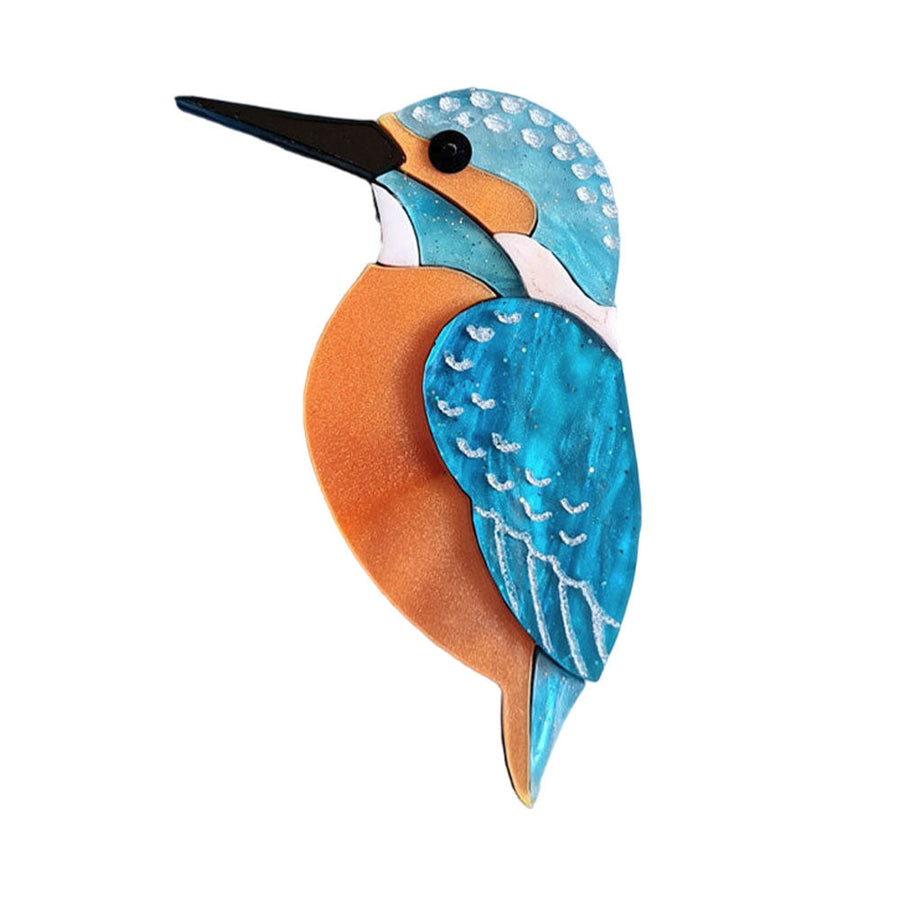 Kingfisher Pin Brooch by Cherryloco Jewellery 1