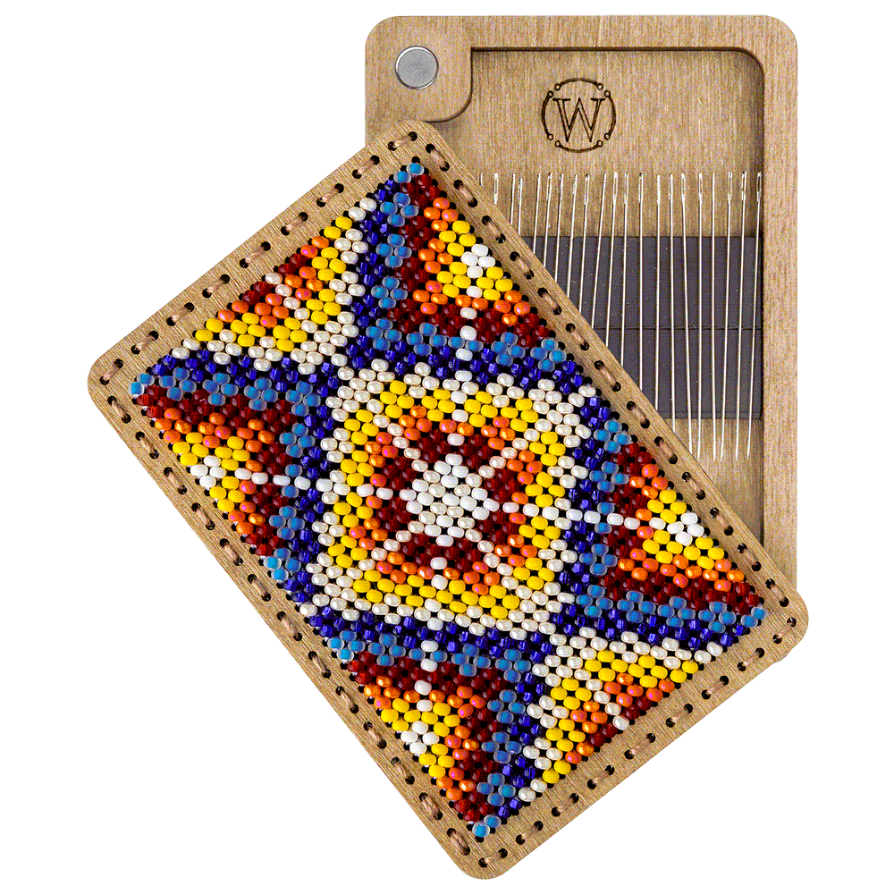 Bead Embroidery Kit for creating a needle box FLZB(N)-096