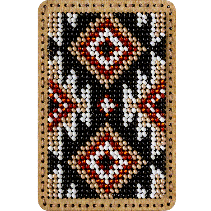 Bead Embroidery Kit for creating a pin cushion FLZB(N)-091