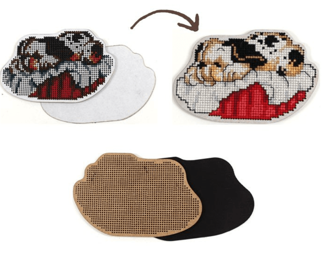 Kit for decorating with perforated wooden form EHW032