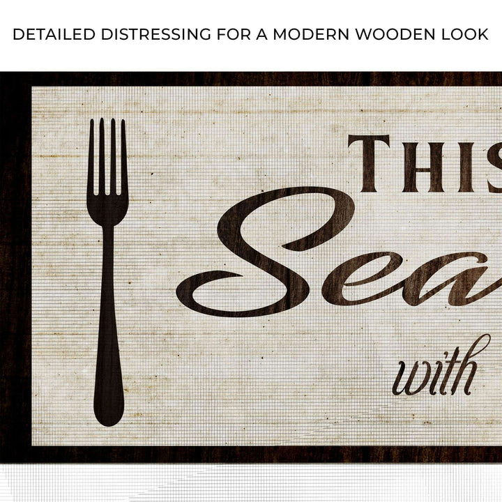 Kitchen Seasoned With Love Sign lll