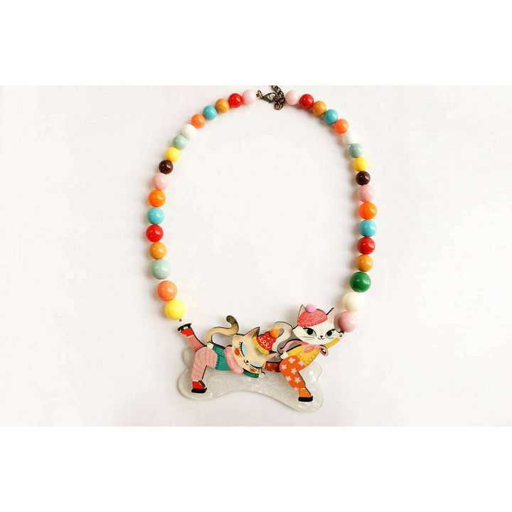 Kittens Kicking on Ice Necklace by Laliblue – view 5