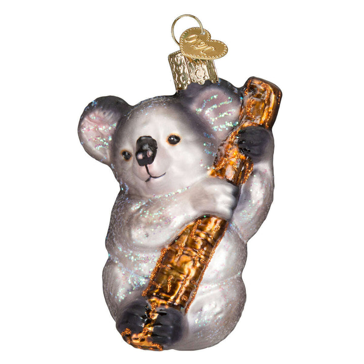 Old World Christmas Koala Bear Blown Glass Ornament