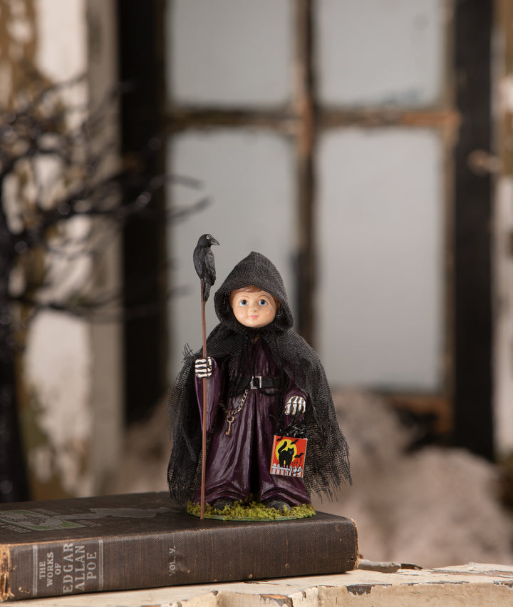 Loki Goul With Crow by Bethany Lowe Designs, halloween decor