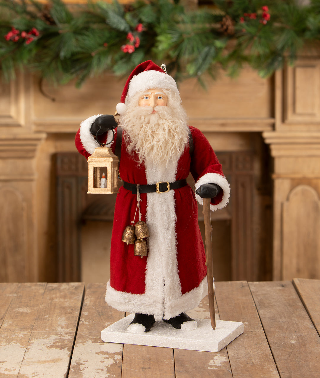 Santa Lights the Way by Bethany Lowe Designs, christmas decor