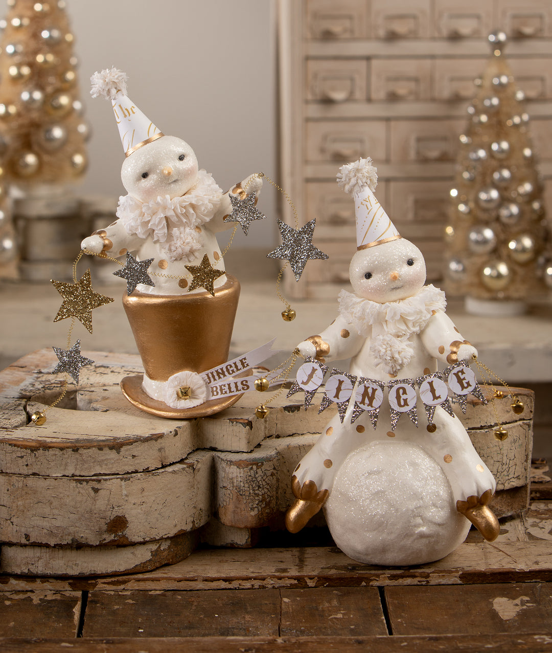 Top Hat Star Snowman by Bethany Lowe Designs, image 3