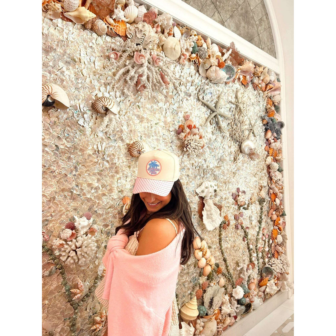 La Dolce Vita - Pink Polka Dot Trucker Hat