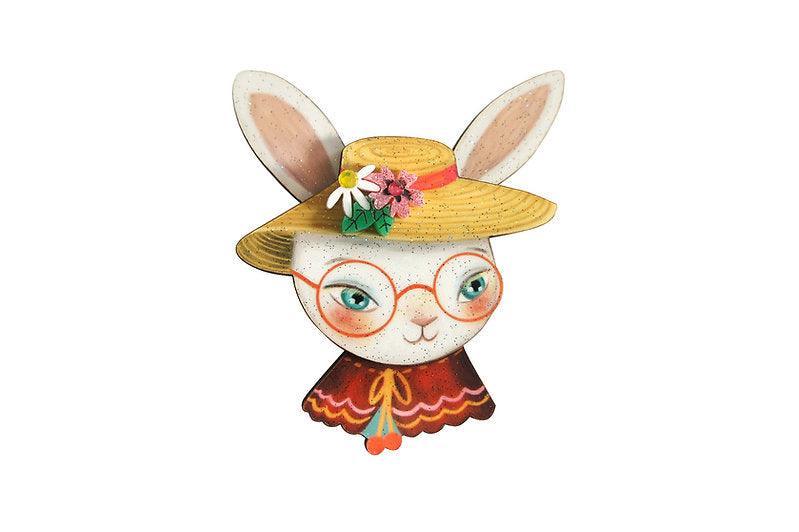 Lady Easter Bunny Brooch by Laliblue - Quirks!