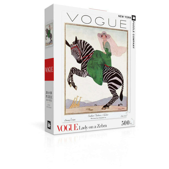 Lady on a Zebra Jigsaw Puzzle