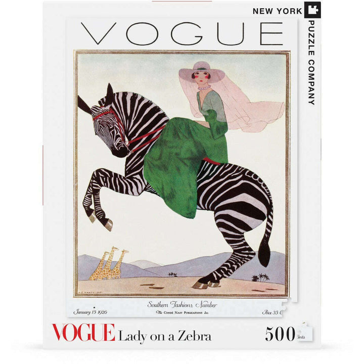 Lady on a Zebra Jigsaw Puzzle