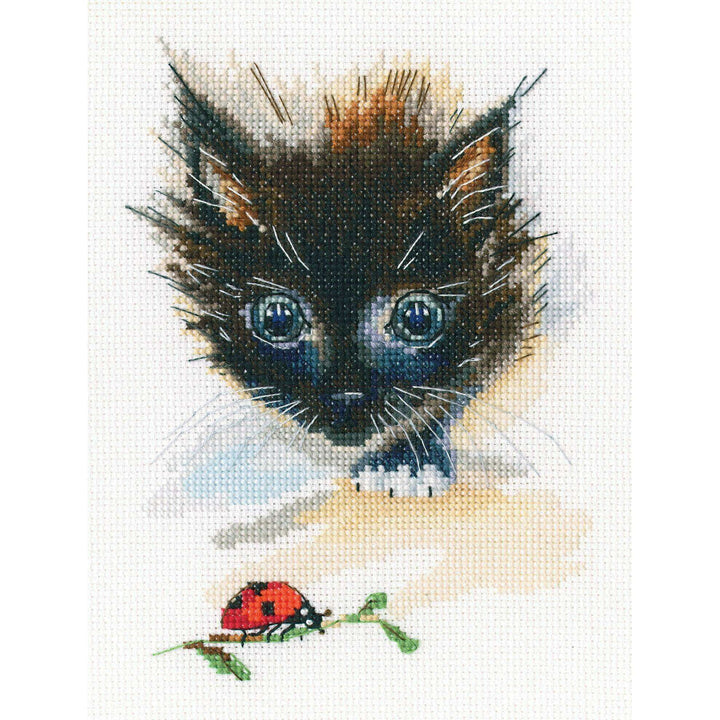 Ladybug and super-cat M826 Counted Cross Stitch Kit