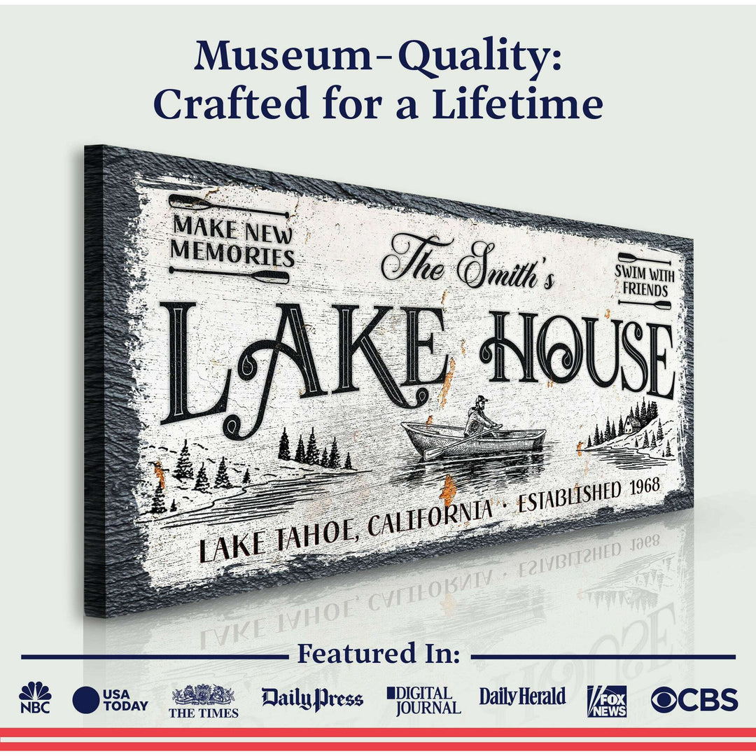 Lake House Sign IX