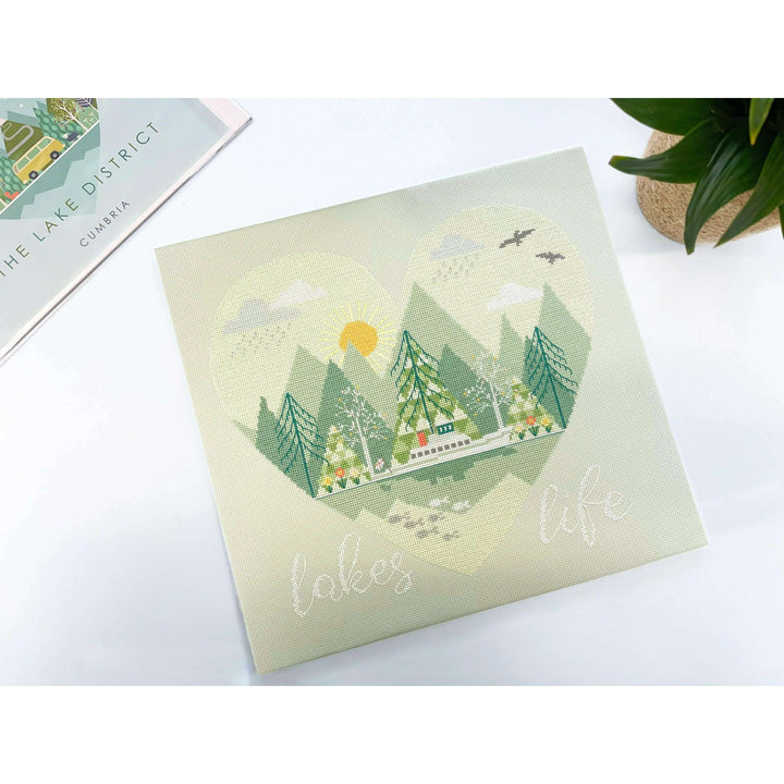 Lakes Life XHY7 Counted Cross Stitch Kit