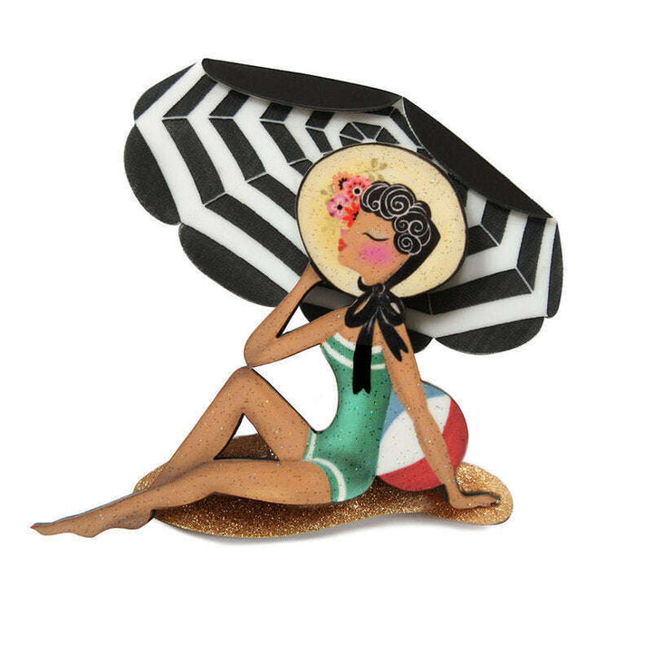 Beach Girl Brooch by Laliblue