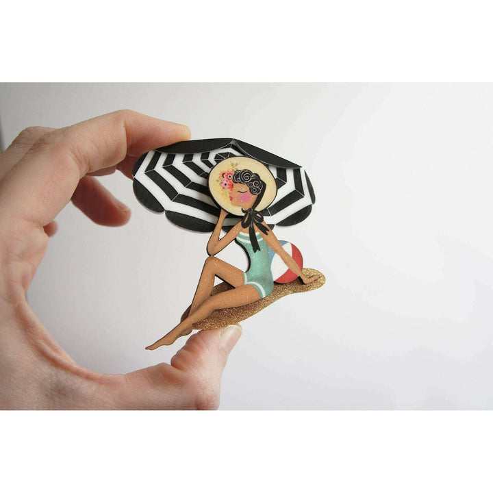 Beach Girl Brooch by Laliblue