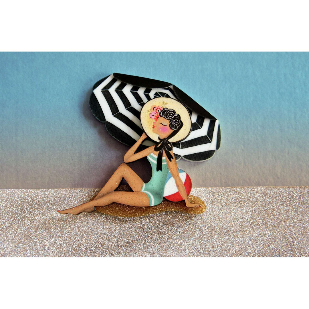 Beach Girl Brooch by Laliblue