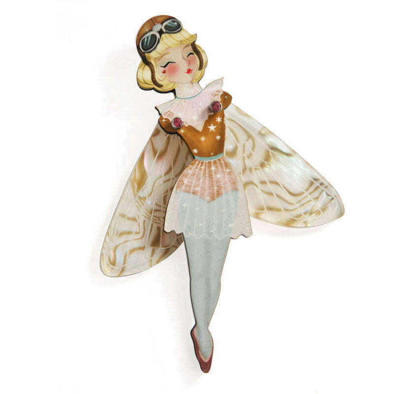Butterfly Woman Halloween Brooch