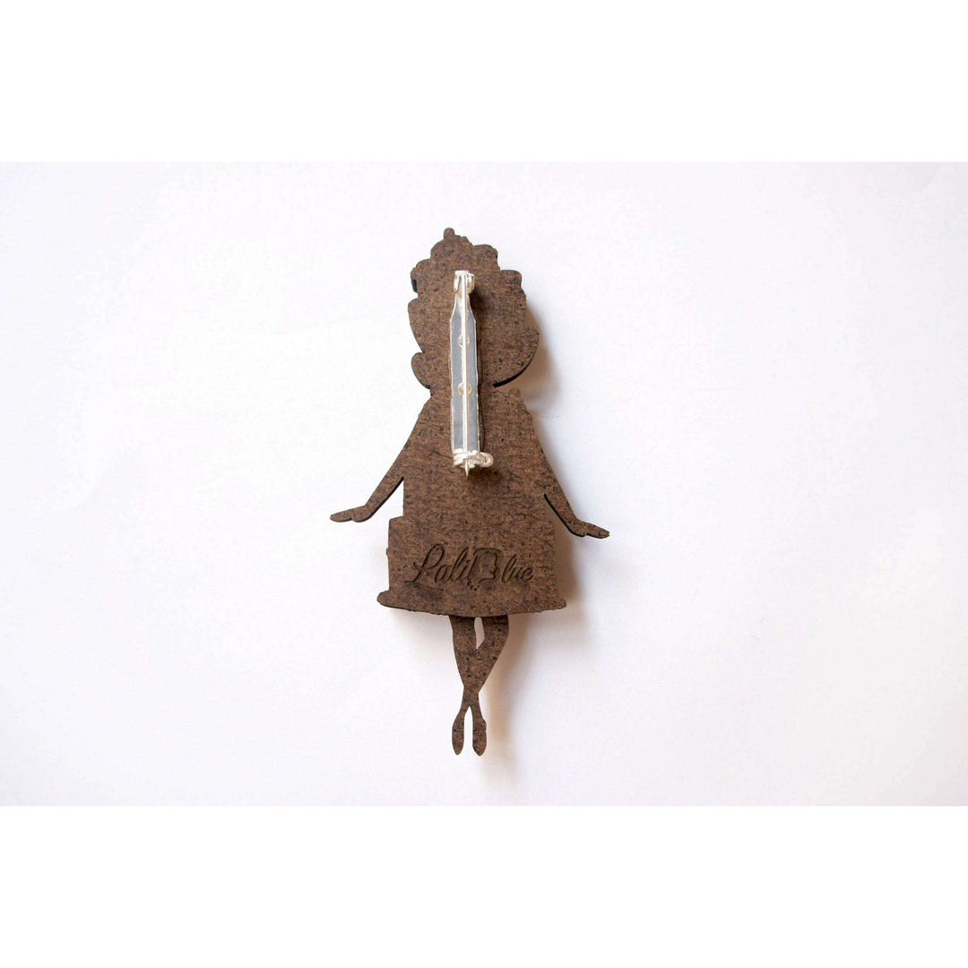 Cake Woman Brooch by Laliblue