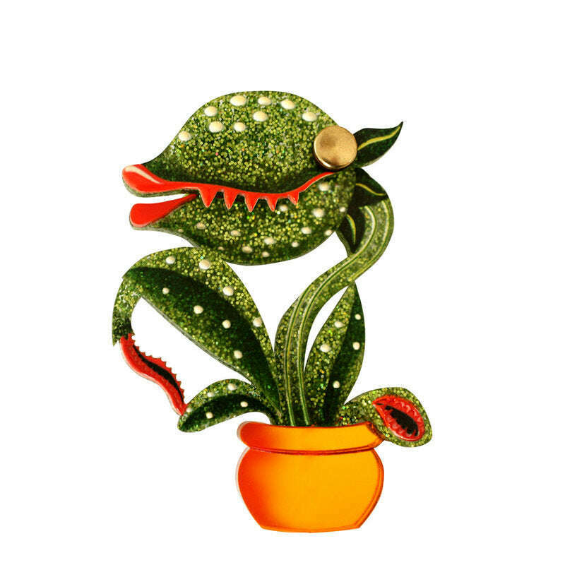 Carnivorous Plant Brooch by Laliblue