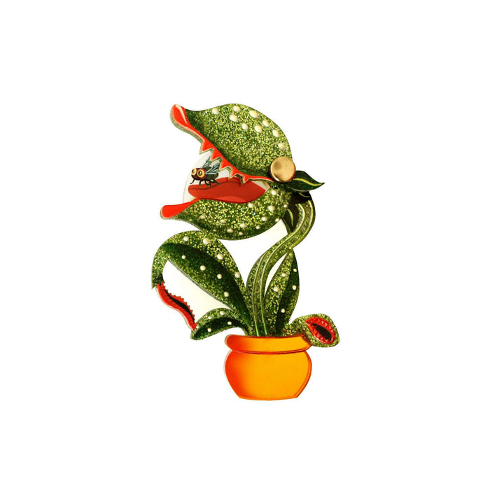 Carnivorous Plant Brooch by Laliblue