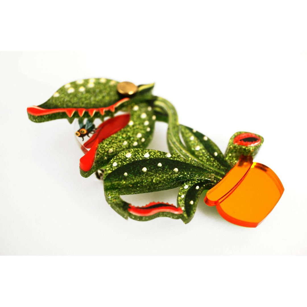 Carnivorous Plant Brooch by Laliblue