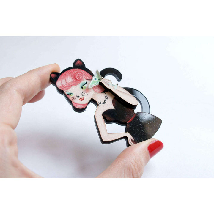 Cat Woman Brooch by Laliblue