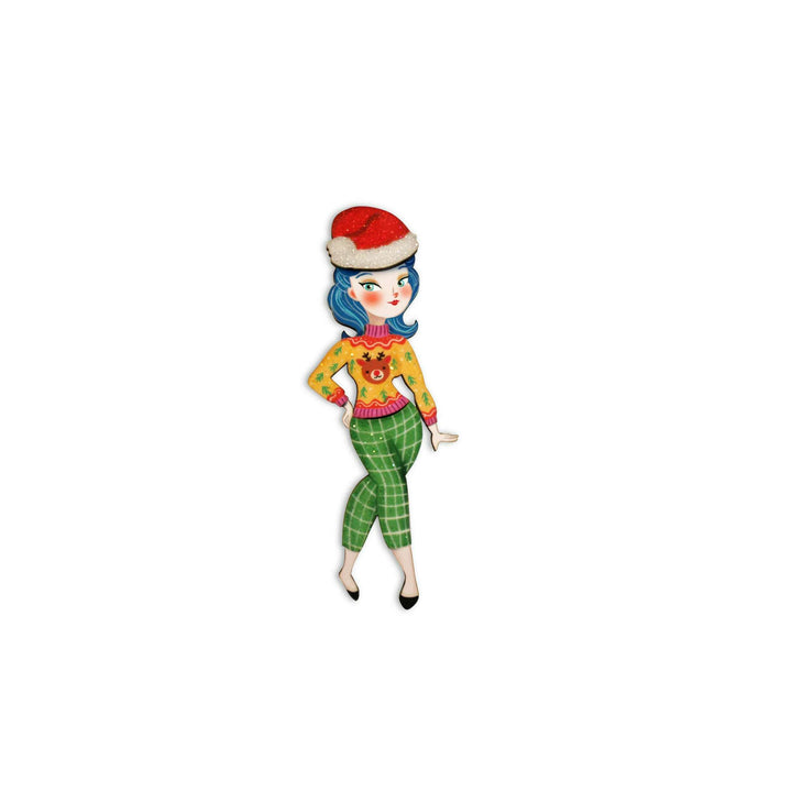 Christmas Market Brooch by Laliblue