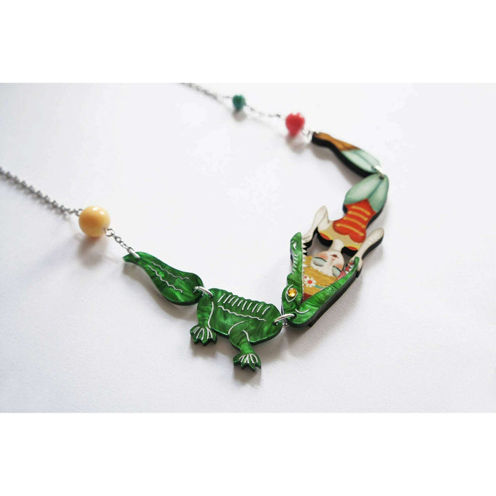 Crocodile Tamer Necklace by Laliblue