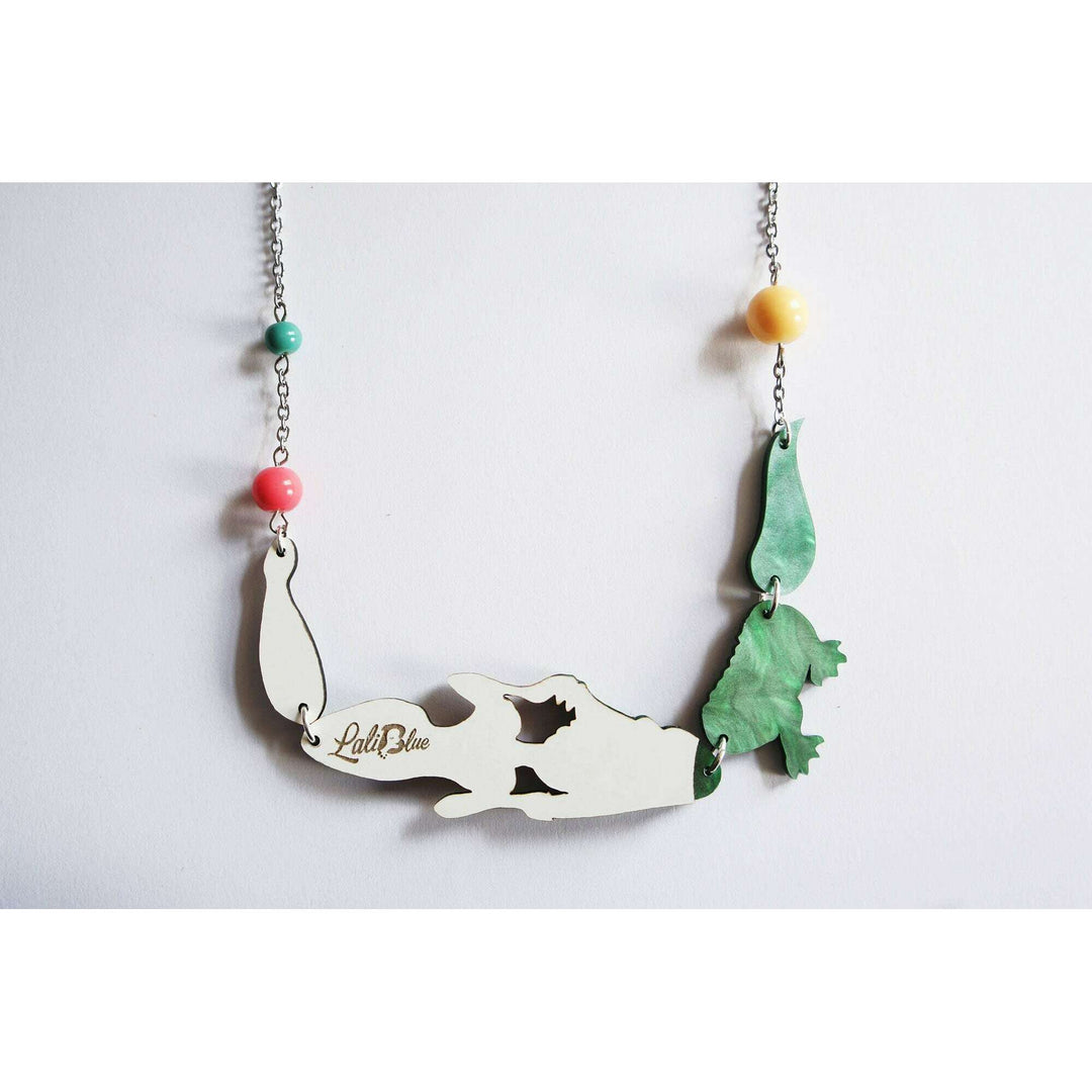 Crocodile Tamer Necklace by Laliblue