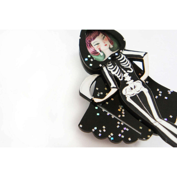 Death Girl Brooch by Laliblue