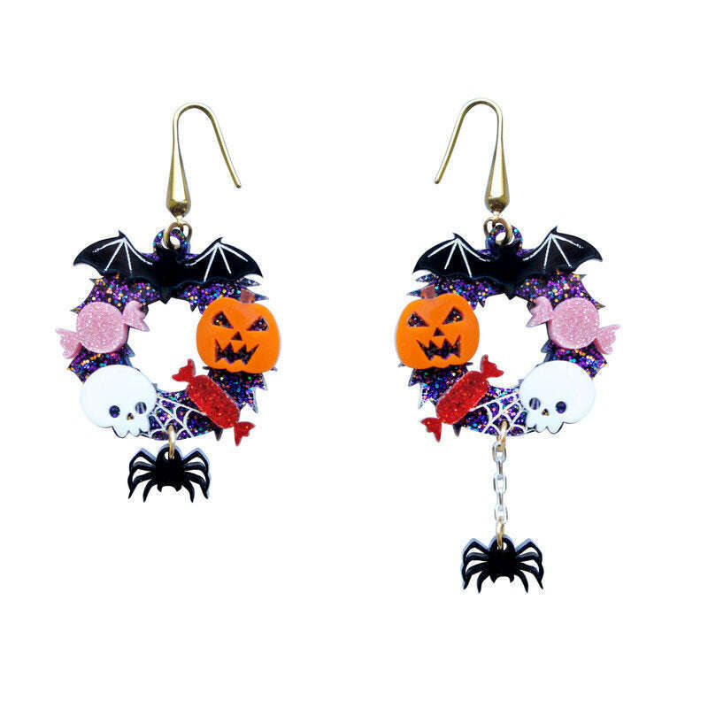 Halloween Crowns Earrings by Laliblue