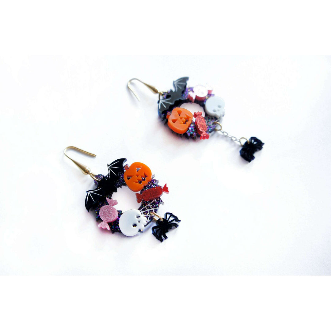 Halloween Crowns Earrings by Laliblue
