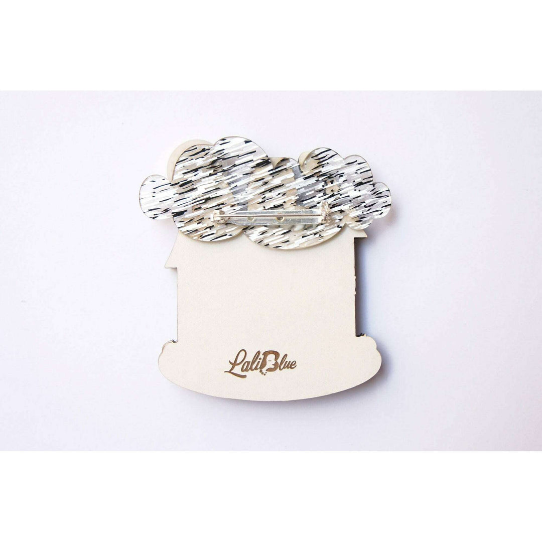 Halloween Party House Brooch