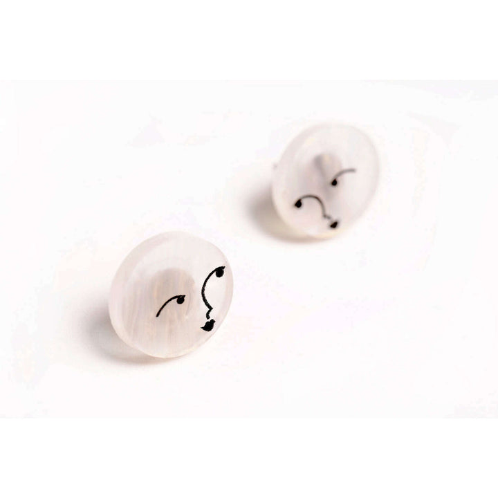 Hand and Moon Earrings by Laliblue