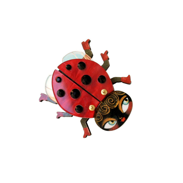 Ladybug Brooch by Laliblue