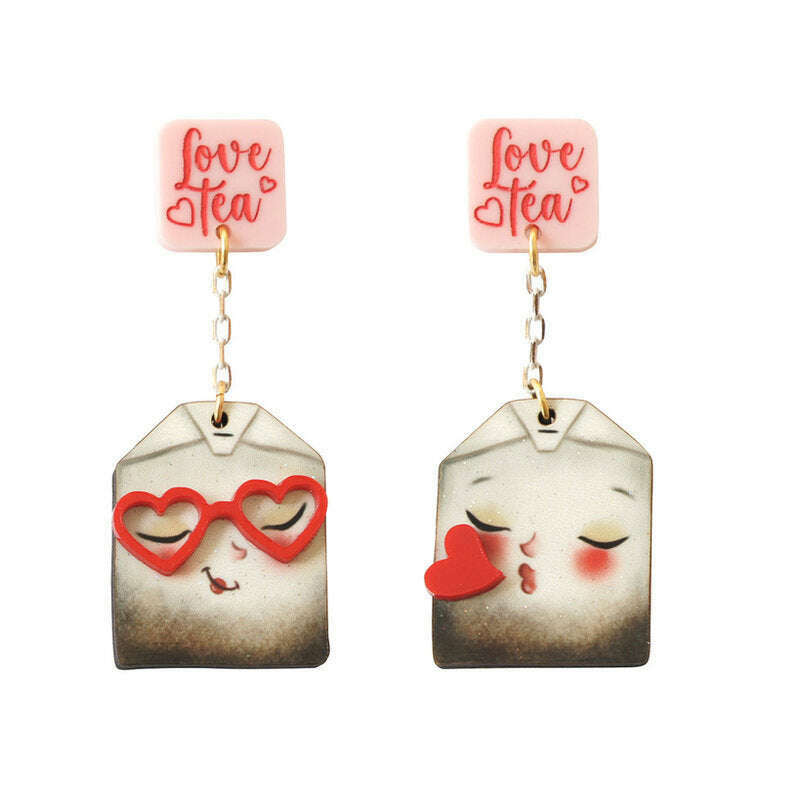 Love Letters Earrings by Laliblue - Rainbow