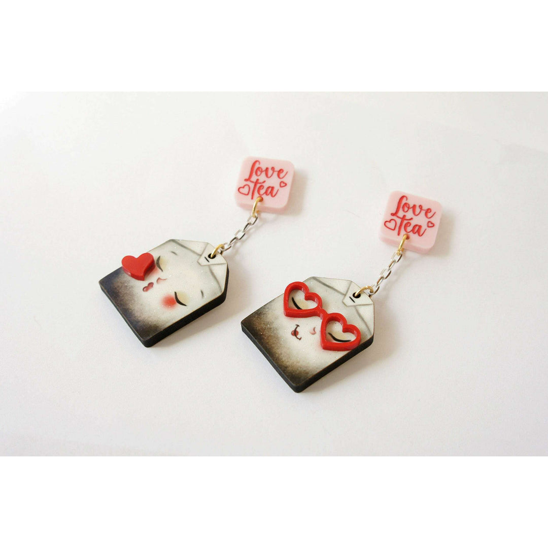 Love Letters Earrings by Laliblue - Red