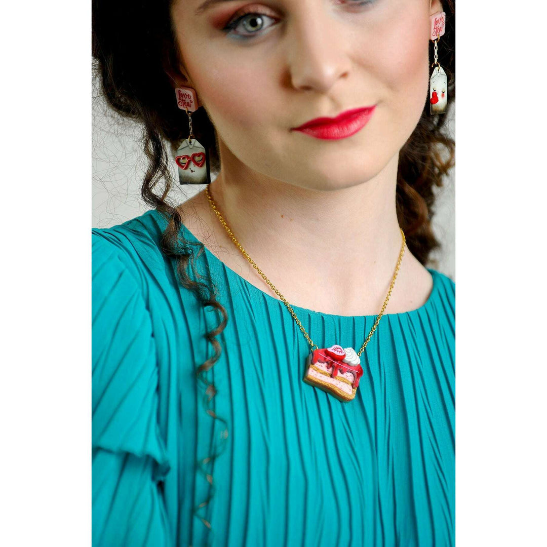 Love Letters Earrings by Laliblue - Red