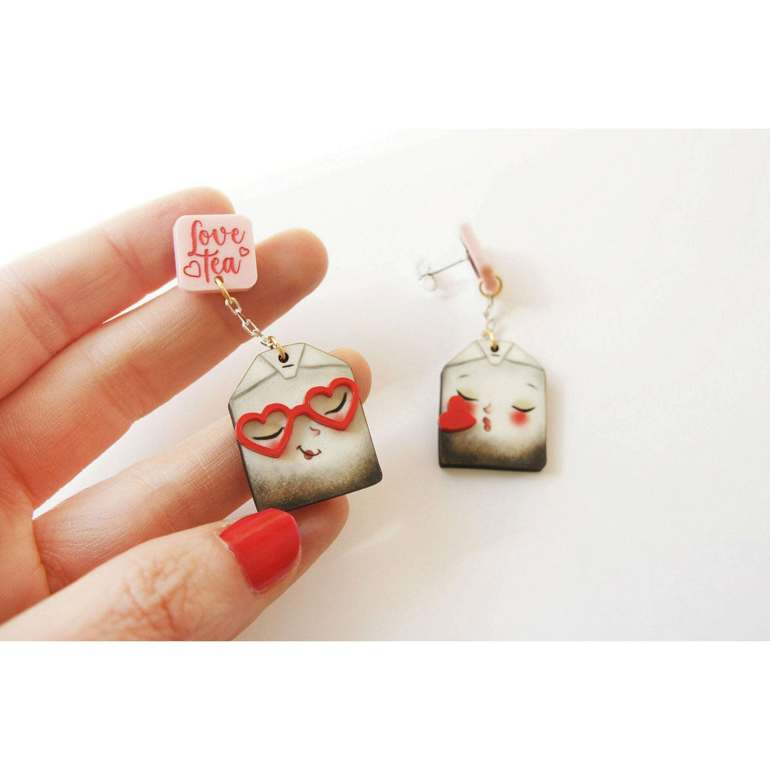 Love Letters Earrings by Laliblue - Red