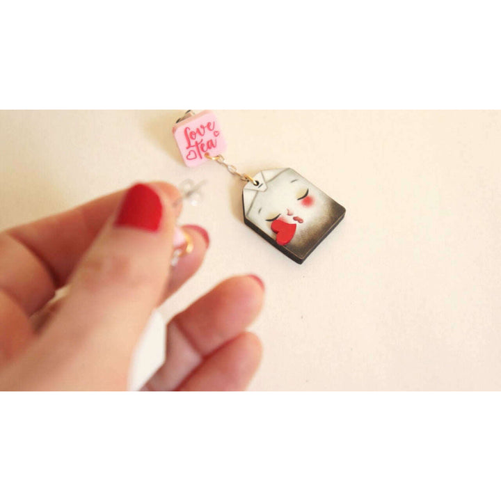 Love Letters Earrings by Laliblue - Red