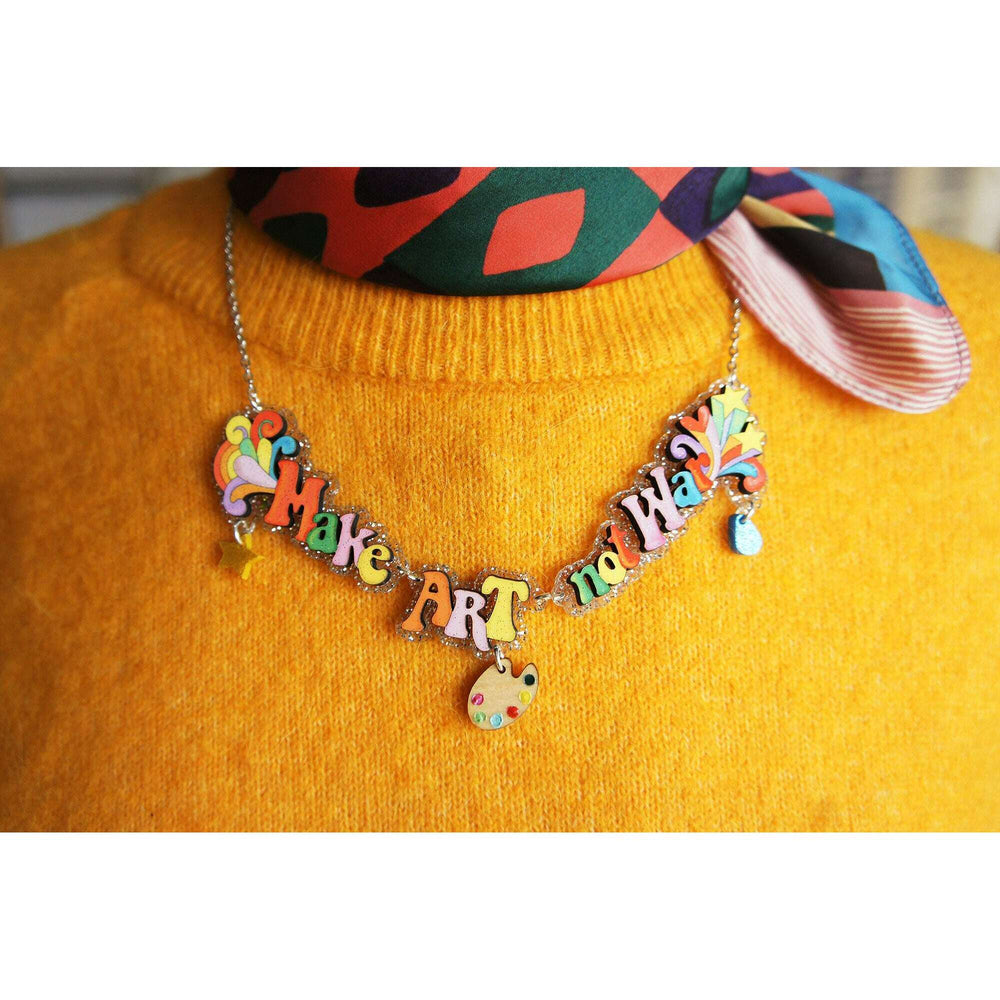 Make Art Not War Necklace