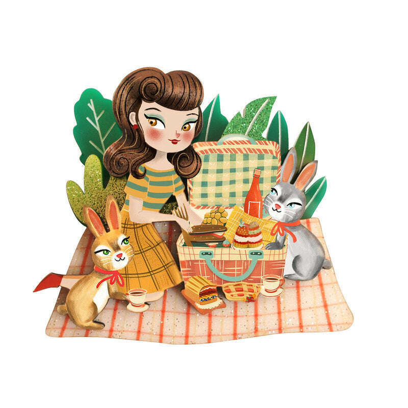 Picnic Brooch by Laliblue
