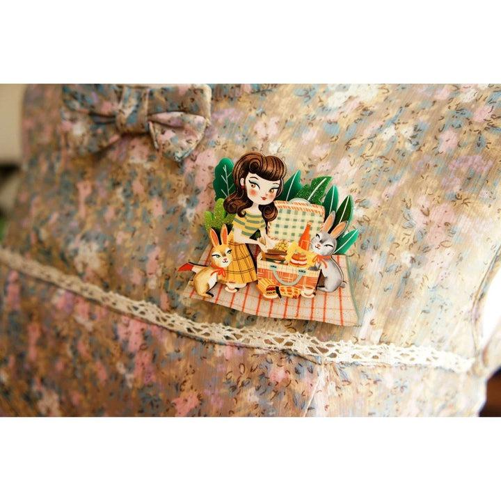 Picnic Brooch by Laliblue