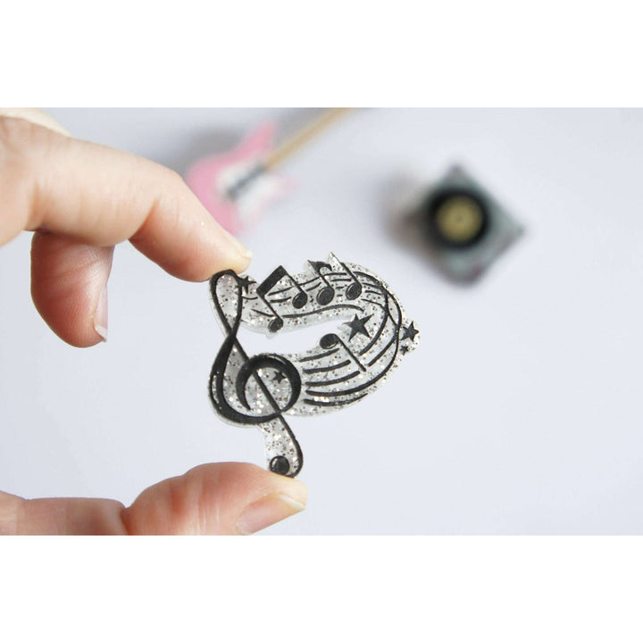 Rock and Roll Brooches Set of 3 by Laliblue