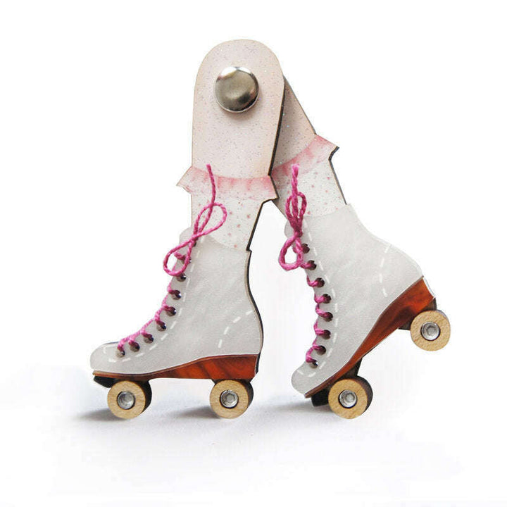 Roller Skates Brooch by Laliblue