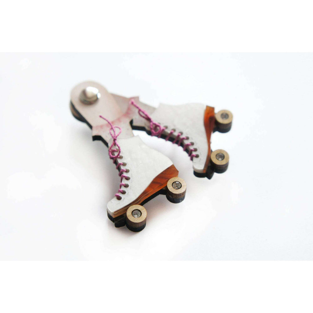Roller Skates Brooch by Laliblue