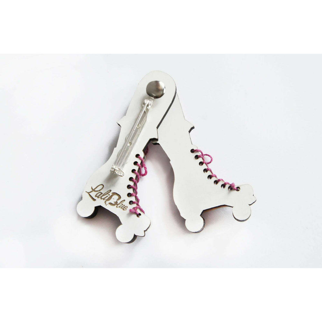Roller Skates Brooch by Laliblue